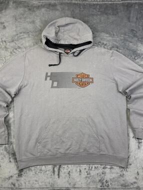 Harley-Davidson Motorcycles Grey Pullover Hoodie